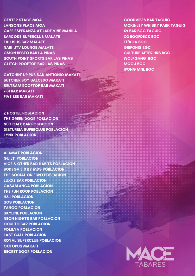 VENUES I RESIDENCIES I BARS I HOTELS I RESORTS